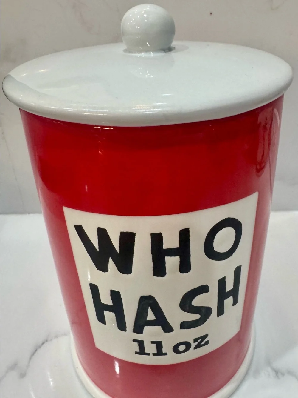 The Grinch Christmas Holiday Canister/Cookie Jar “Who Hash” NWT